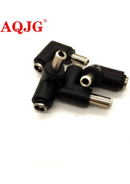 Adet 5.5*2.1mm Dişi Jak 5.5*2.5mm Erkek Tak 90 Derece Dc Güç Konektörü Adaptörü Dizüstü Bilgisayar (Yurt Dışından)