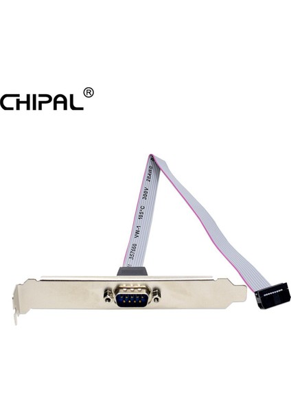 Chıpal Anakart 9 Pin Dişi RS232 Db9 Pin Com Bağlantı Noktası Şerit Seri Kablo Konektörü Braketi ile Kablo (Yurt Dışından)