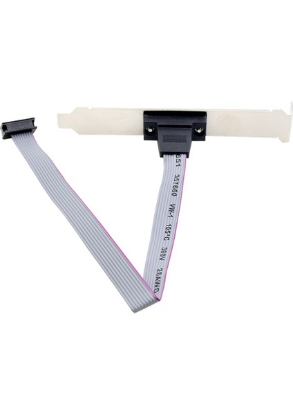Chıpal Anakart 9 Pin Dişi RS232 Db9 Pin Com Bağlantı Noktası Şerit Seri Kablo Konektörü Braketi ile Kablo (Yurt Dışından)