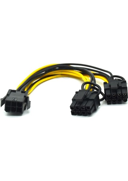 6pin Ila 2*8pin (6+2)Pin Madenci Molex 6 Pin Pcı E Ila 2*pcıe 8 (6+2) Pin Grafik Ekran Kartı Pcı-E VGA Splitter Hub Güç Kablosu (Yurt Dışından) modelleri
