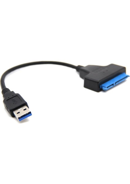 Yüksek Kaliteli 20 cm Süper Hızlı USB 3.0 Sata 22 Pin 2.5 Inç Sabit Disk Sürücüsü SSD Adaptör Kablosu Dönüştürücü (Yurt Dışından)