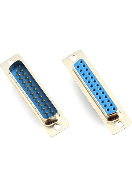 Yüksek Kalite 1 Çift 25 Pin D-Sub DB25 Pin Erkek Dişi Lehim Tipi Kaynak Konnektörü Dişi Erkek Konnektör ile (Yurt Dışından)