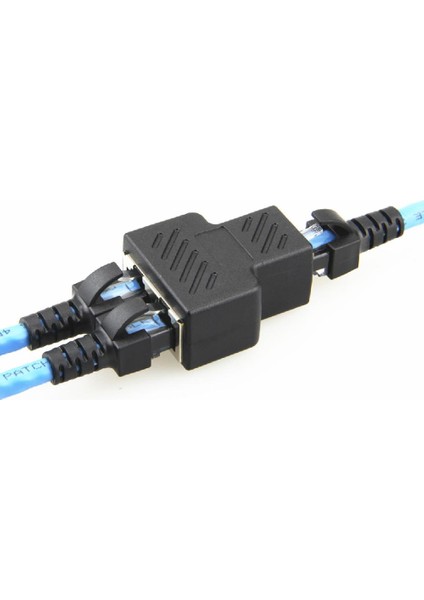 Cat6 RJ45 8P8C Fiş Para Çift Ethernet Adaptörü RJ45 Splitter Com Escudo (Yurt Dışından)