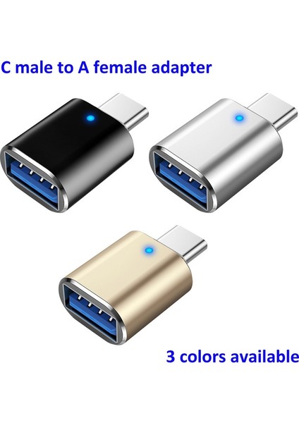 USB 3.0 C Tipi Otg Adaptörleri Typec Erkek USB Dişi Dönüştürücü C Samsung Xiaomi Huawei iPhone Için Mikro Konnektör Adaptörü (Yurt Dışından)