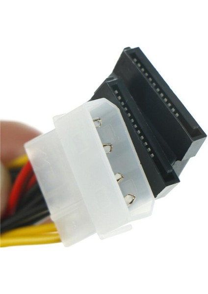 2 Adet/grup Sata Güç Kablosu Ayırıcı 4 Pin Seri 15 Pin Y Ayırıcı Sabit Disk Ide Güç Kabloları Kablo Adaptörü (Yurt Dışından)