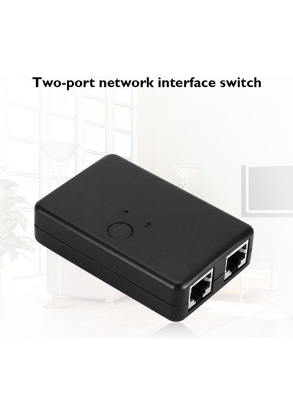 Mini 2 Bağlantı Noktalı Ağ Anahtarı Masaüstü Gigabit Ethernet Ağ Değiştirici Lan Hub Ayırıcı Tam Yarım Çift Yönlü Adaptasyon (Yurt Dışından)