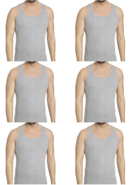 6'lı Gri Erkek Atlet, Penye Erkek Atlet, Ekonmik Erkek Atlet, Erkek Iç Giyim Atlet