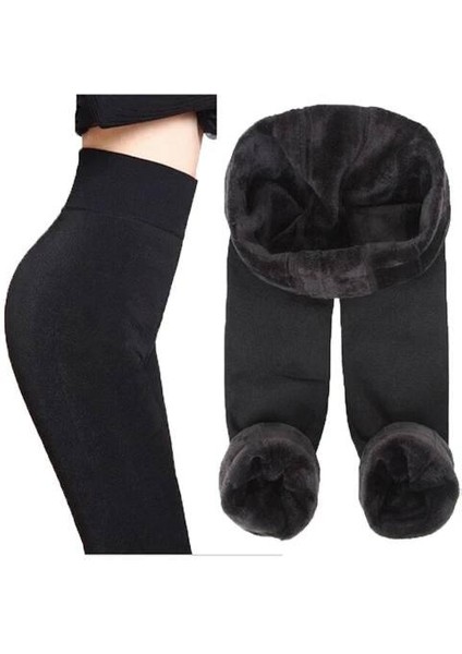Kışlık Içi Peluş Kaliteli Siyah Kadın Tayt fiyatları