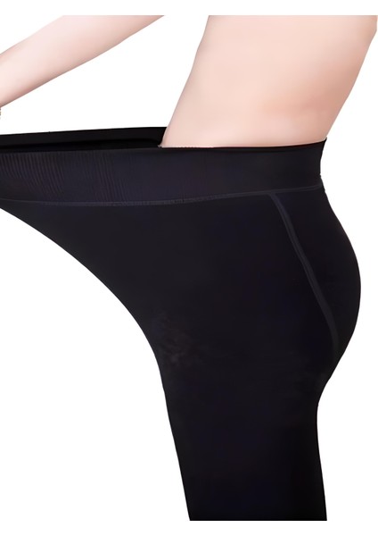 Kışlık Içi Peluş Kaliteli Siyah Kadın Tayt modelleri