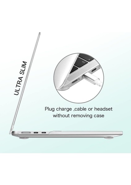 Macbook Air 15 M2 2023 A2941 Uyumlu Set Kılıf Kapak Klavye Koruyucu Ekran Koruyucu Film