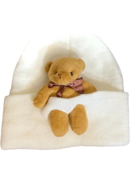 Ayıcıklı Bebek Beresi Ayıcıklı Şapka modelleri