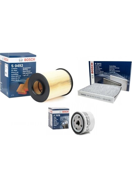Ford Focus 2008-2011 1.6 Benzinli Periyodik Yağ Bakım Seti Bosch Marka