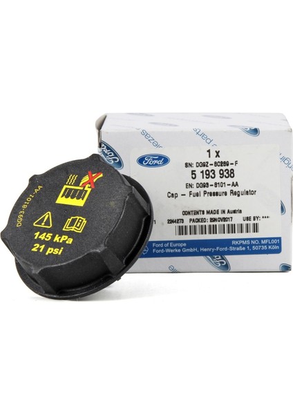 Ford B-Max 2012-2016 Radyatör Yedek Su Depo Kapağı Ford Orjinal (DG938101AA)