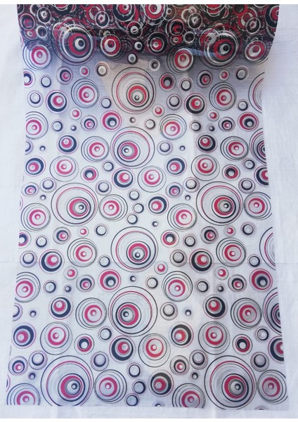 ŞEFFAF DESENLİ 80cm x 170cm MASA ÖRTÜSÜ 1.7mm KALIN PVC KAYMAZ MASA ÖRTÜSÜ SEKSEN