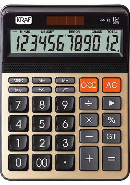 Hesap Makinesi Masaüstü 12 Hane HM-175 Gd