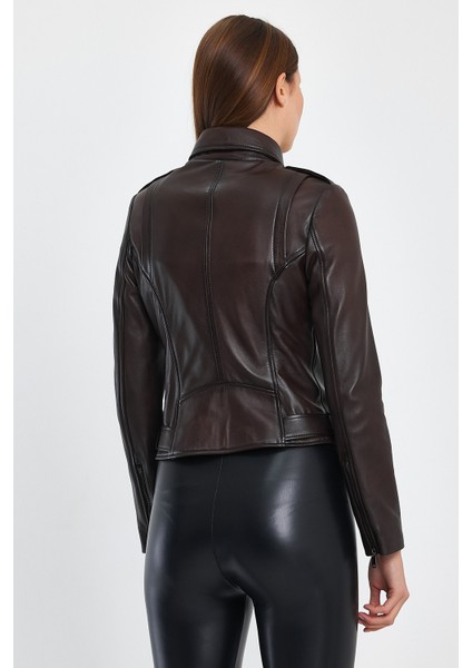 Biker Kadın Deri Ceket modelleri