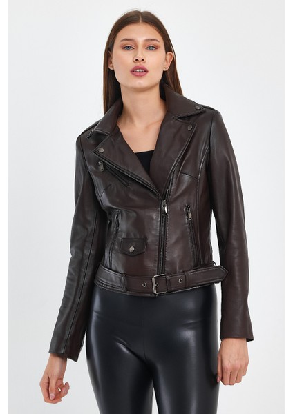 Biker Kadın Deri Ceket fırsatları