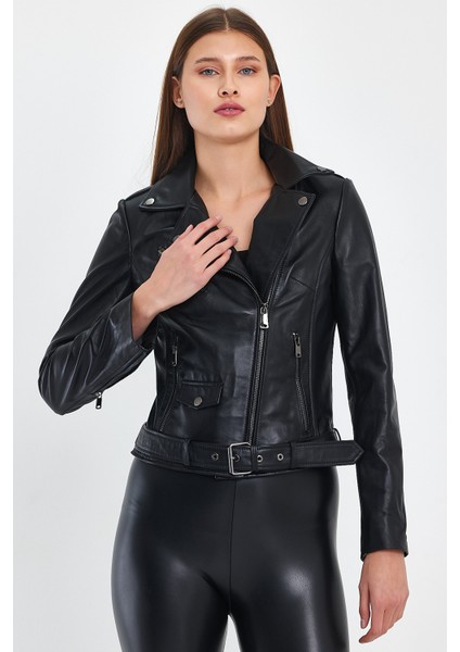 Biker Kadın Deri Ceket fiyatları