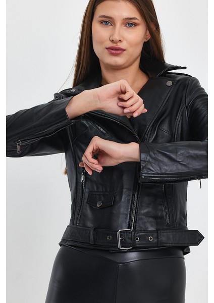 Biker Kadın Deri Ceket fırsatları