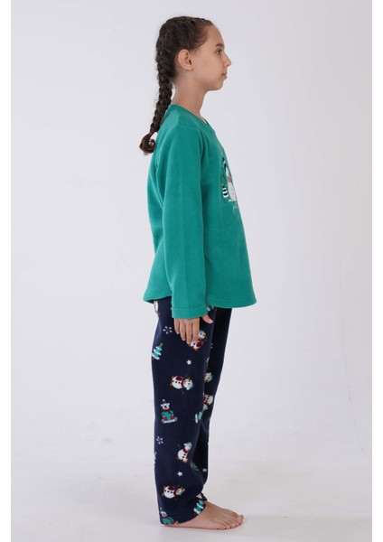 Kız Çocuk Polar Uzun Kol Pijama Takım modelleri