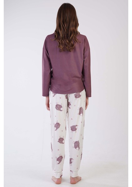 Kadın Mıcrowelsoft Marla Düşük Omuzlu Uzun Kol Pijama Takım fırsatları