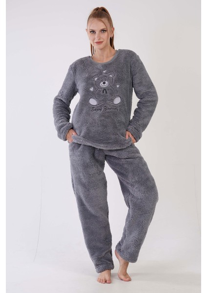 Kadın Welwelsoft Uzun Kol Pijama Takım