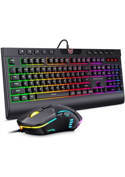 Savaş Alanına Hazır Taktiksel Klavye ve Hızlı Dpı Mouse Rgb LED Gaming Oyuncu Klavye ve Mouse Seti