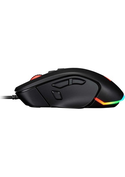 Rgb LED Işıklı 10 Işık Modu ve 8/14 Programlanabilir Makro Tuşlu Kablolu Optik 10000 Dp Oyuncu Mouse