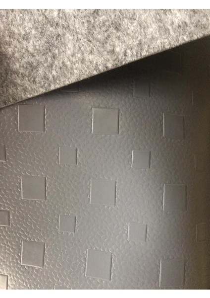 NET Oto Zemin Kaplama 2m X 5m DAMA Desenli Pvc Oto Yer Döşemesi gri