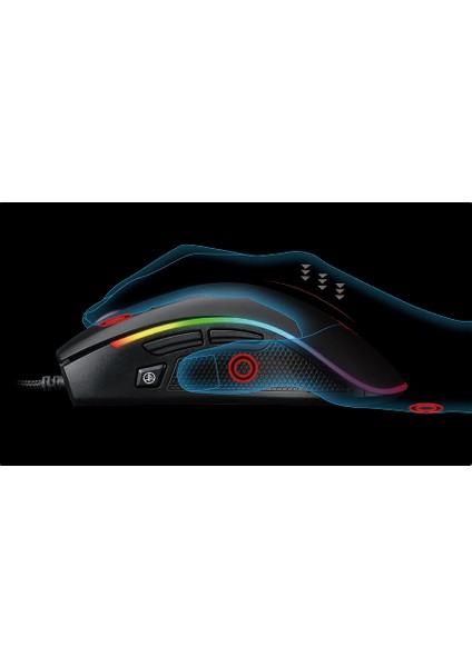 Profesyonel Gaming Oyuncu Mouse (Keskin Nişancı Tuşu, 11 Modlu Rgb LED Işık,programlanabilir Makro)