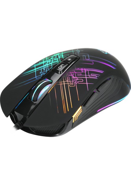 Profesyonel Oyuncular Için 7 Tuşlu Rgb LED Aydınlatmalı, Pro Gaming Oyuncu Mouse (1.7 Metre Kablo)