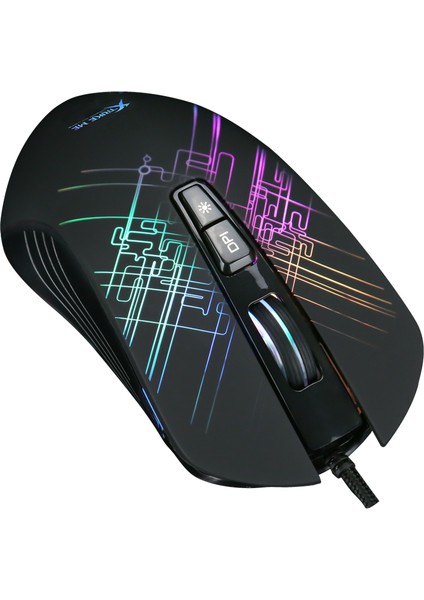 Profesyonel Oyuncular Için 7 Tuşlu Rgb LED Aydınlatmalı, Pro Gaming Oyuncu Mouse (1.7 Metre Kablo)