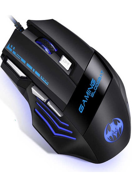 Oyuncular Için Ekstra Ateş Etme Tuşlu7 Tuşlu Ergonomik Oyuncu Gaming Mouse, 6800 Dpı, Hassas Kontrol