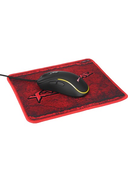 Renkli Rgb LED Işıklı Mouse ve Süper Ince Nişancılar Için Mouse Pad Kombinasyonu Mouse ve Ped Seti