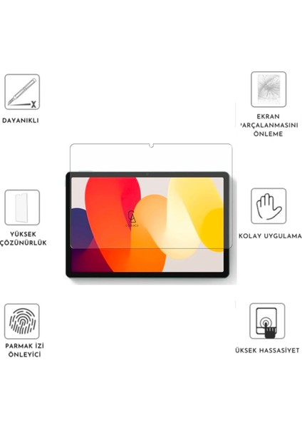 Xiaomi Redmi Pad Se 11 Inç Uyumlu 360° Dönebilen Standlı Tablet Kılıfı Ekran Koruyucu ve Kalem Seti modelleri