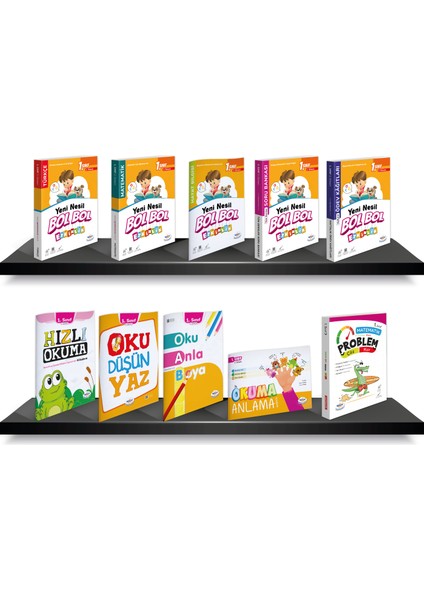 1. Sınıf 2. Dönem Bol Bol Etkinlik Seti 10 Parça