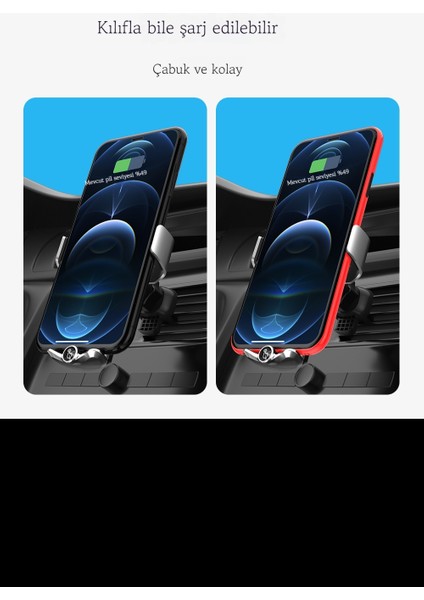 Araç Telefonu Tutucusu Kablosuz Şarj (Yurt Dışından) fiyatları