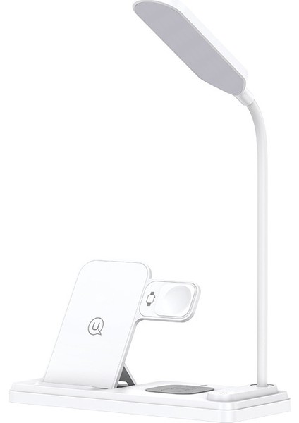 Çok Fonksiyonlu 4'ü 1 Arada Ayarlanabilir Masa Lambası Kablosuz Şarj Standı (Yurt Dışından)