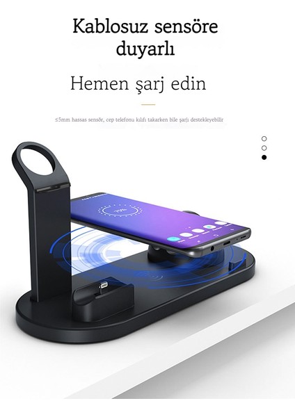 Bluetooth Kulaklık Kablosuz Şarj Masası Standı 6'sı 1 Arada (Yurt Dışından) fırsatları