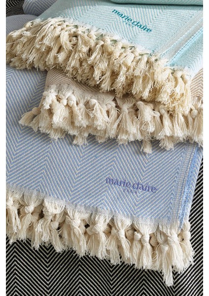 Export Yatak Örtüsü Felıx 70% Pamuk-30% Recycle 200X235 cm Mavi