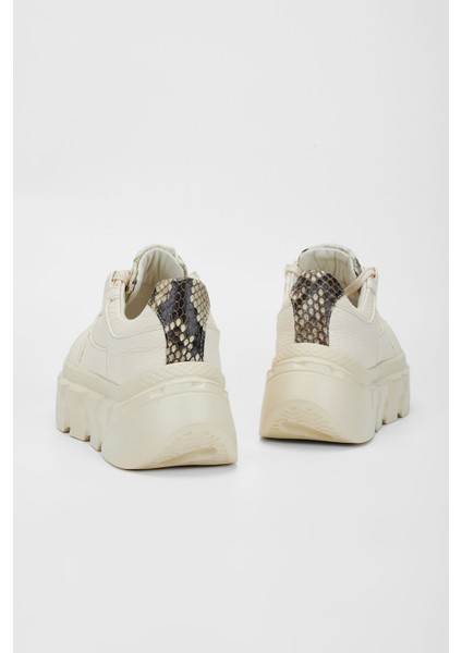Kadın Bej Floter Deri Sneakers & Spor Ayakkabı 1011 6186 Bn Ayk SK23/24 fırsatları
