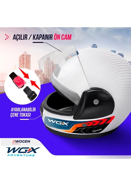 Pro Helmets Wgx-7 Full Face Motosiklet Kaskı