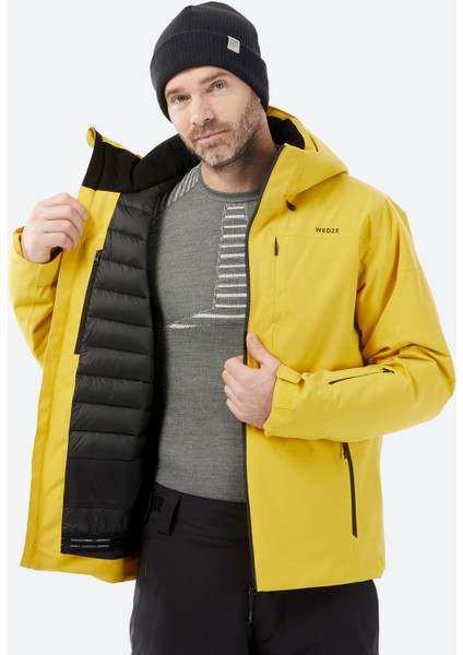 Wedze Erkek Su Geçirmez - Sıcak Tutan Kayak Montu - Sarı - 10°C modelleri