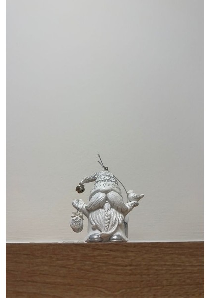 BeyazGri 10 cm Reçine Noel Baba - 2 Yılbaşı Süsü modelleri