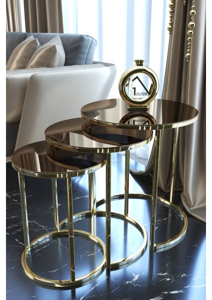 C Zigon Gold Metal Zigon Sehpa Bronz Ayna fiyatları