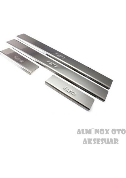 Alminox Oto Oto Aksesuar Hyundai I20 Uyumlu Krom Kapı Eşiği 4 Parça 2008-2014