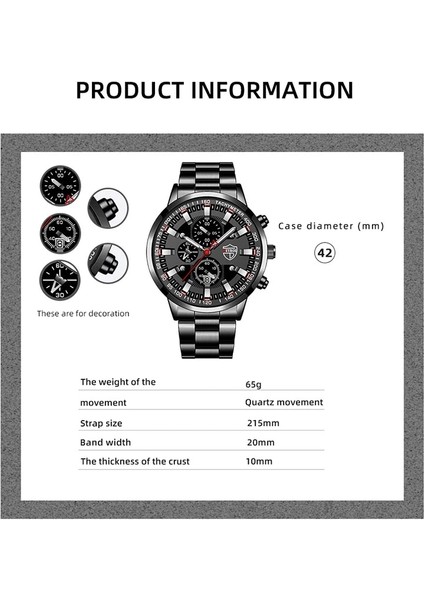 Mod Por Lr Lr Iş Plnmz Çlik Kuvr Izl Dm Rh Kvim Ydınlık Rloj (Yurt Dışından)