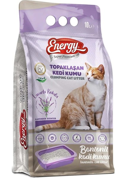 Pet Food Energy 10 Lt. Bentonit Kedi Kumu Lavanta Kokulu