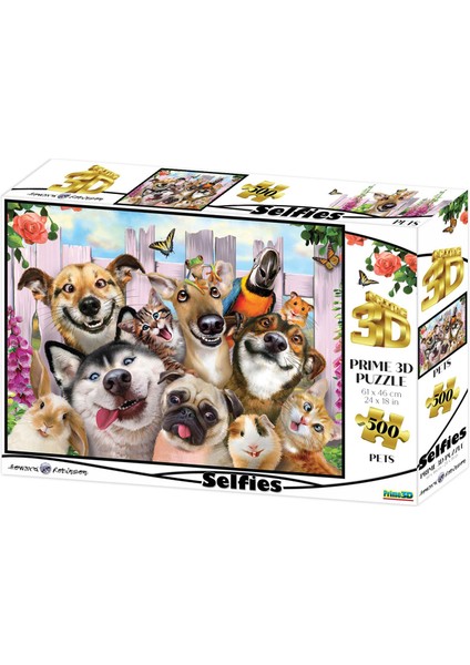 - Pet Selfie 500 Parça Yetişkin Puzzle 10062