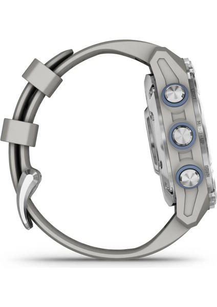 Descent Mk3 43 mm Paslanmaz Çelik Fog Gri Silikon Bantlı Akıllı Saat fırsatları